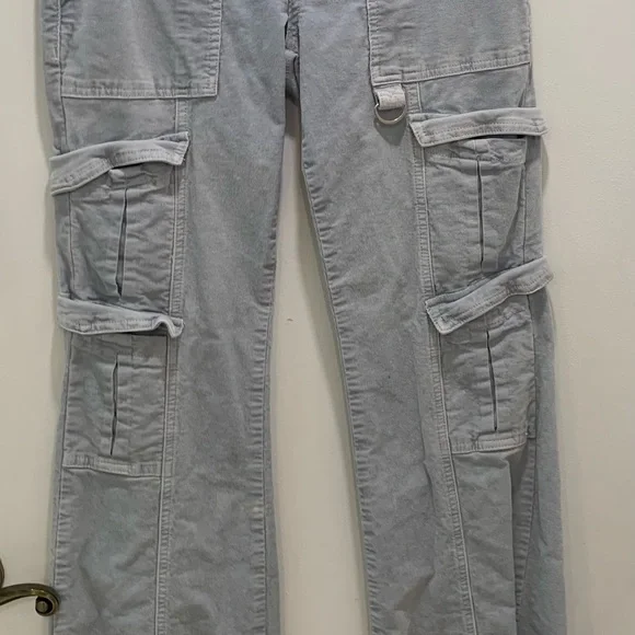 4/$15 PacSun Light Blue Flare Cargo Jeans - Picture 8 of 8